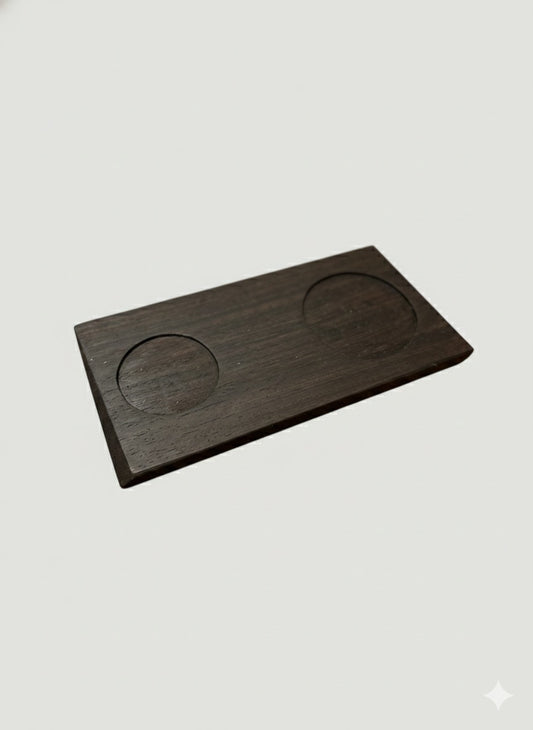 500g Kaffee mit Brettchen aus edler Wenge